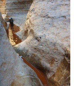 Todd Martin inside Sinyella Canyon