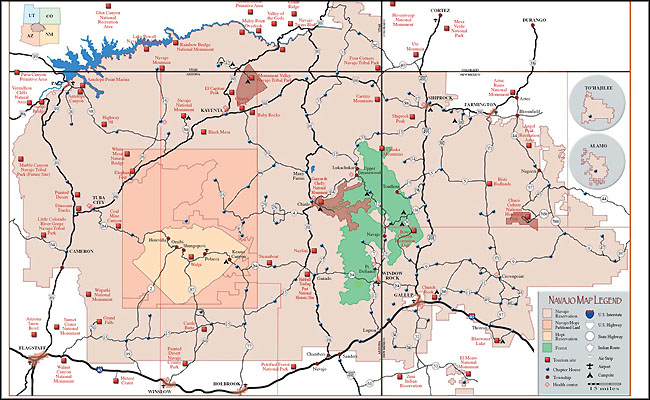 navajo lands map