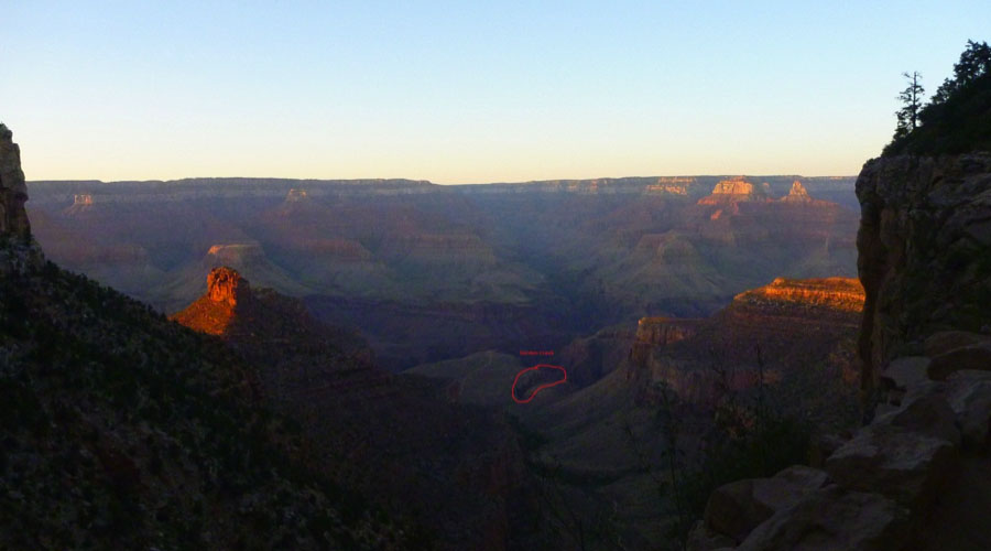sunset in the grand canyon