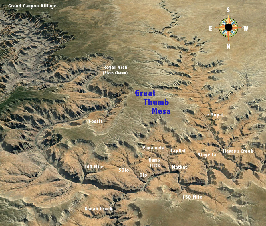 great thumb mesa map