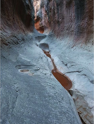 Redwall limestone narrows in Grand Canyon